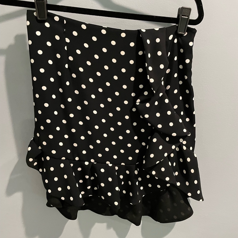 SANDRO ruffled mini skirt